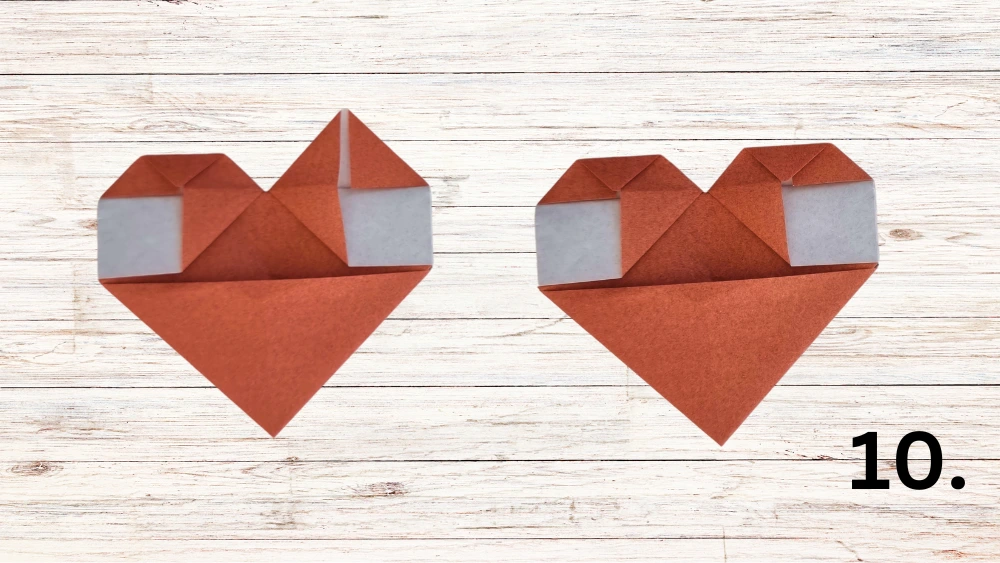 Schritt 10: Spitze nach unten falten