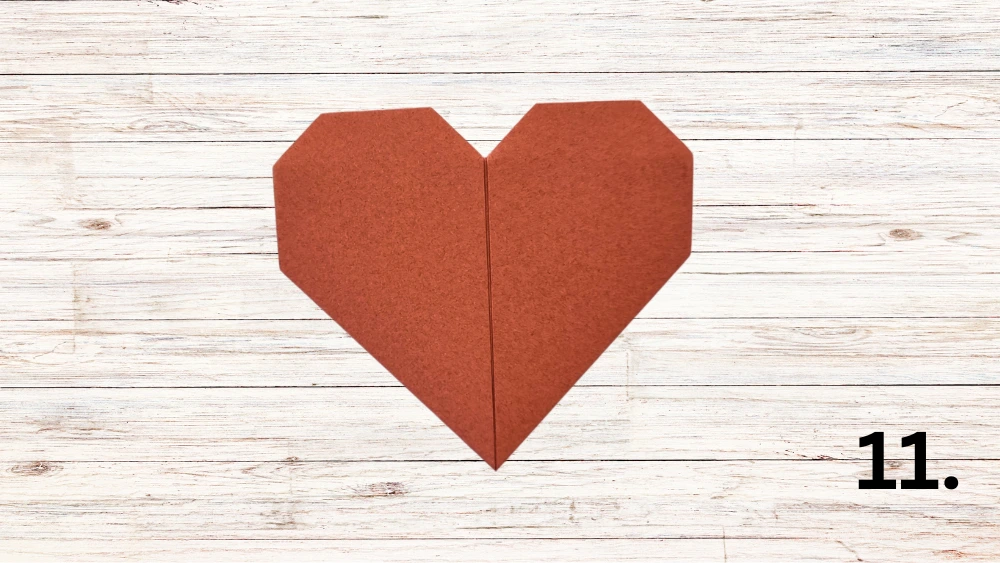 Schritt 11: Origami Herz vollenden