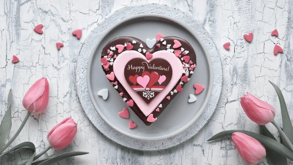 Kuchen-Herz zum Valentinstag