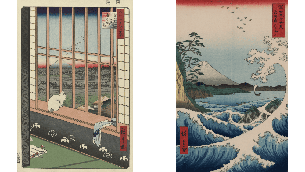 Zwei Bilder von Utagawa Hiroshige