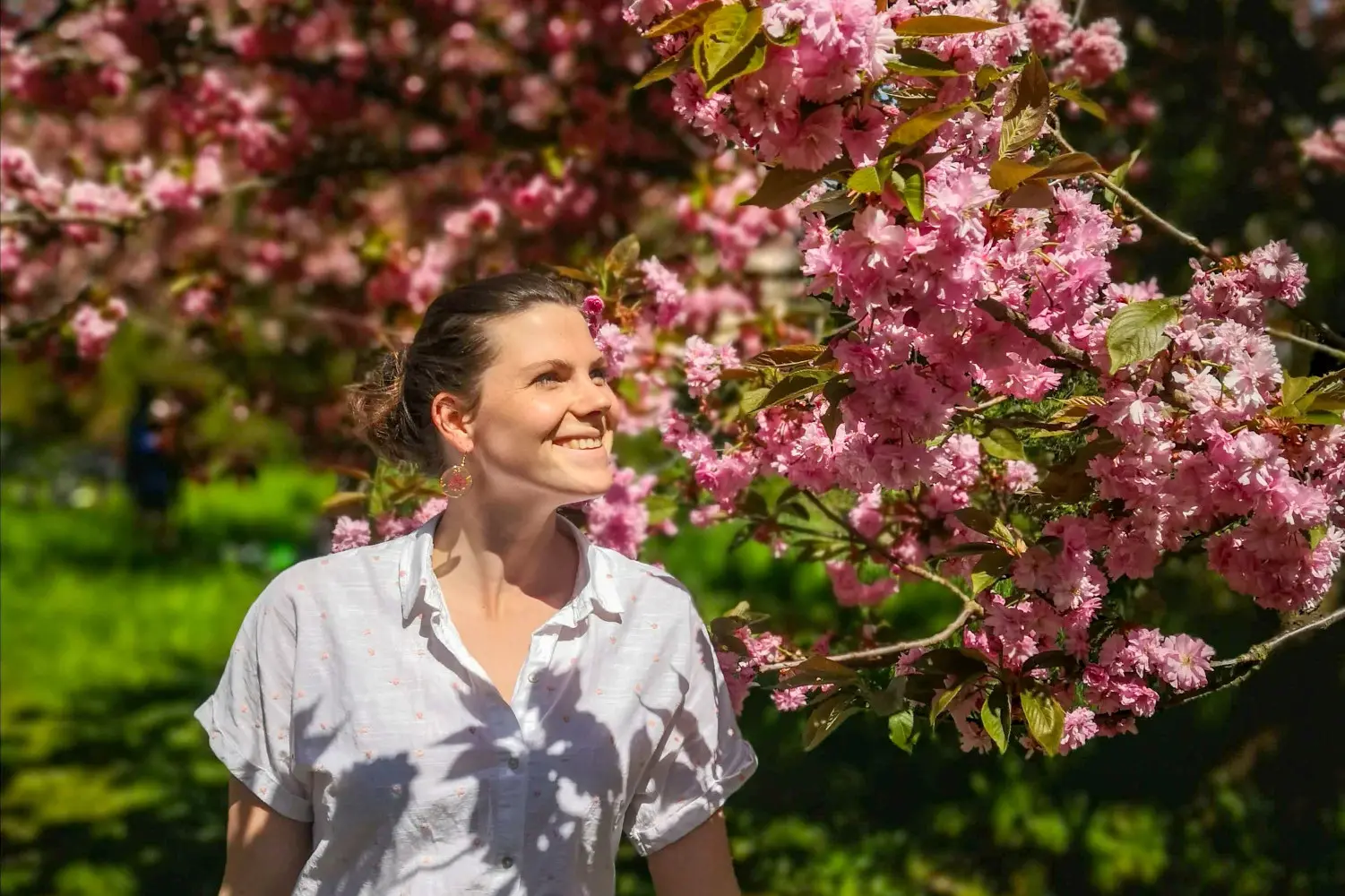 Anni auf der TV-Asahi Kirschblütenallee in Berlin