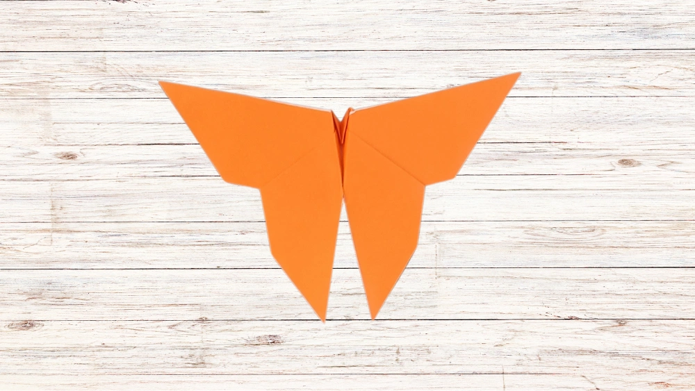 Origami Schmetterling falten