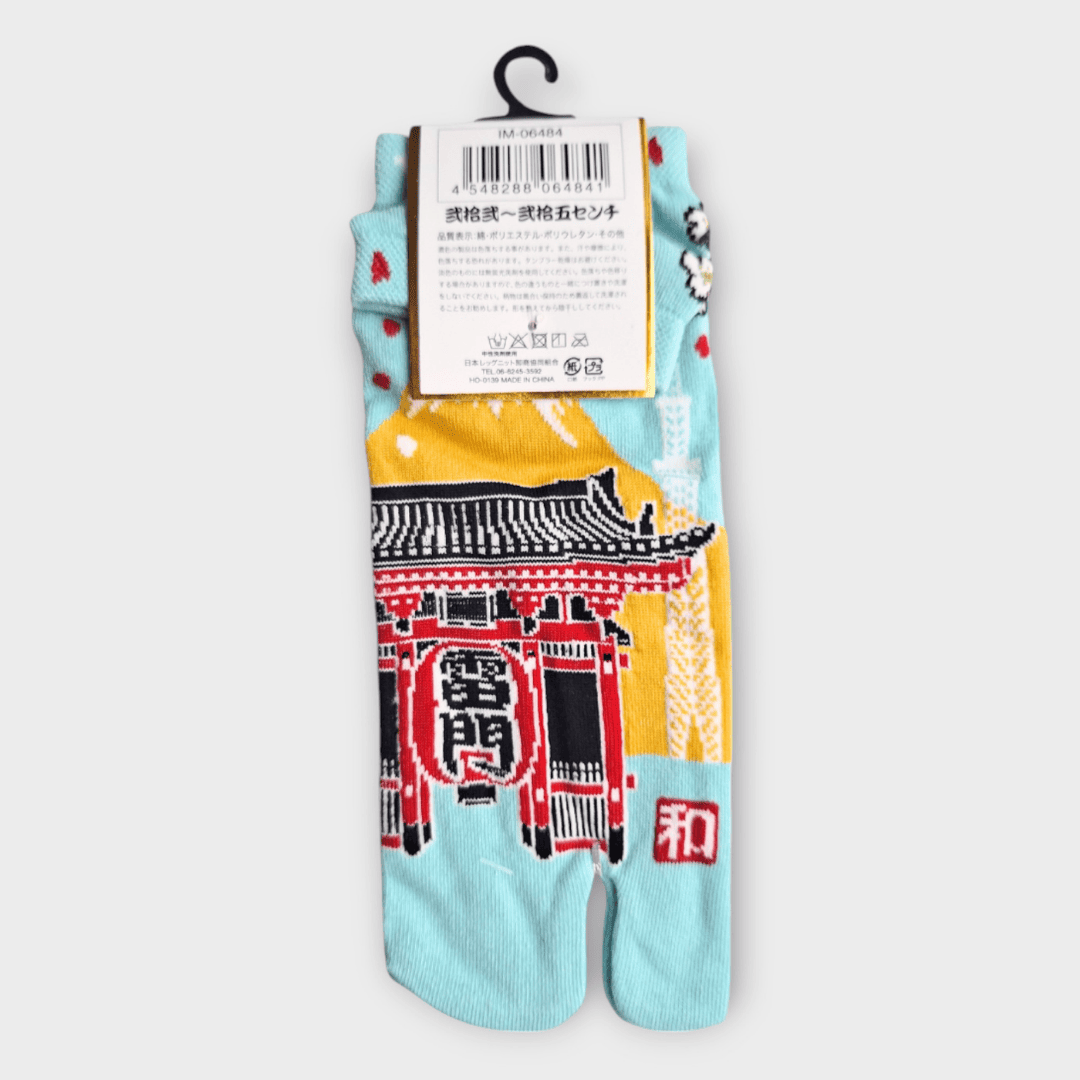 Kurze Tabi Socken Zehensocken Kaminarimon 36-39