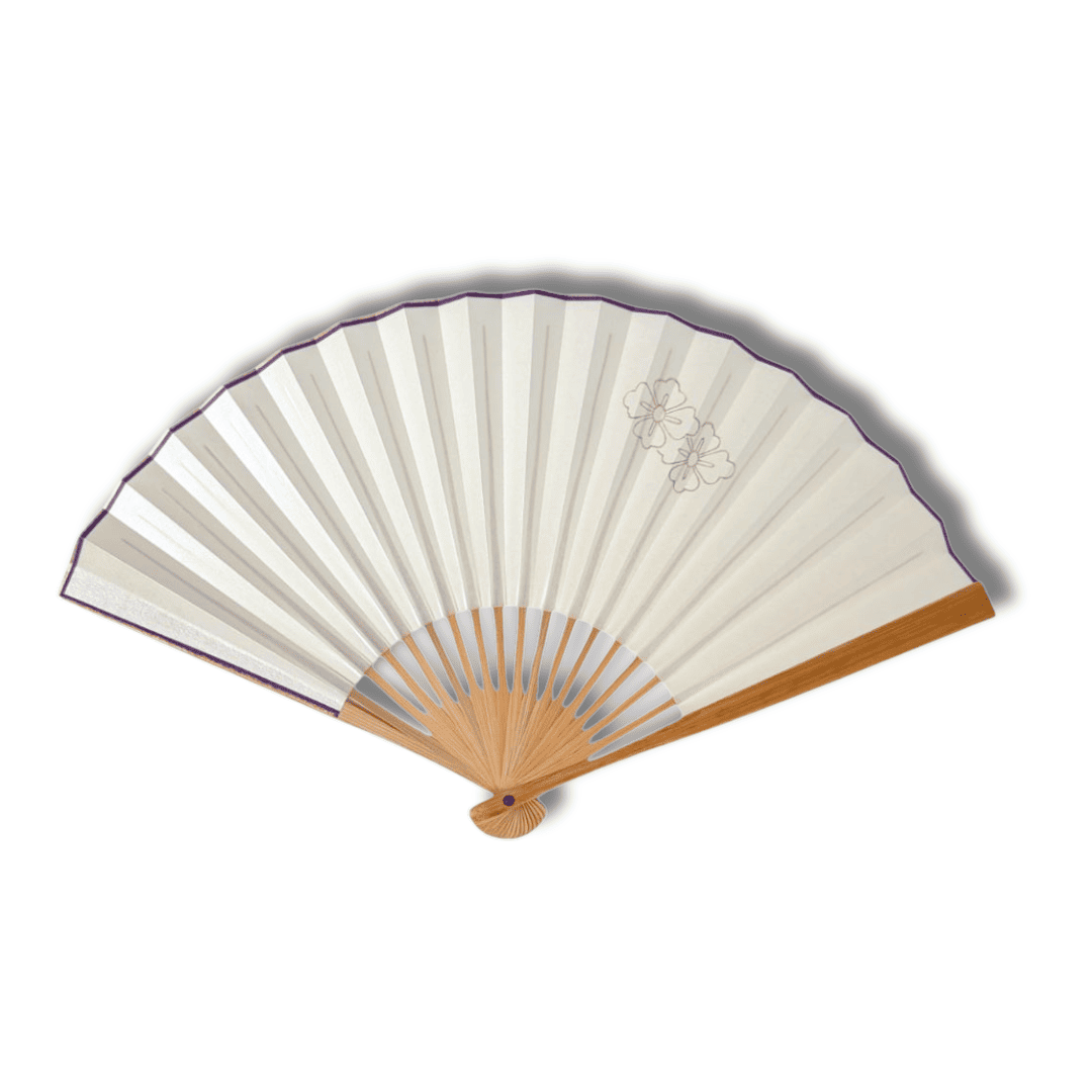 Vintage japanischer Sensu Handfächer Sakura