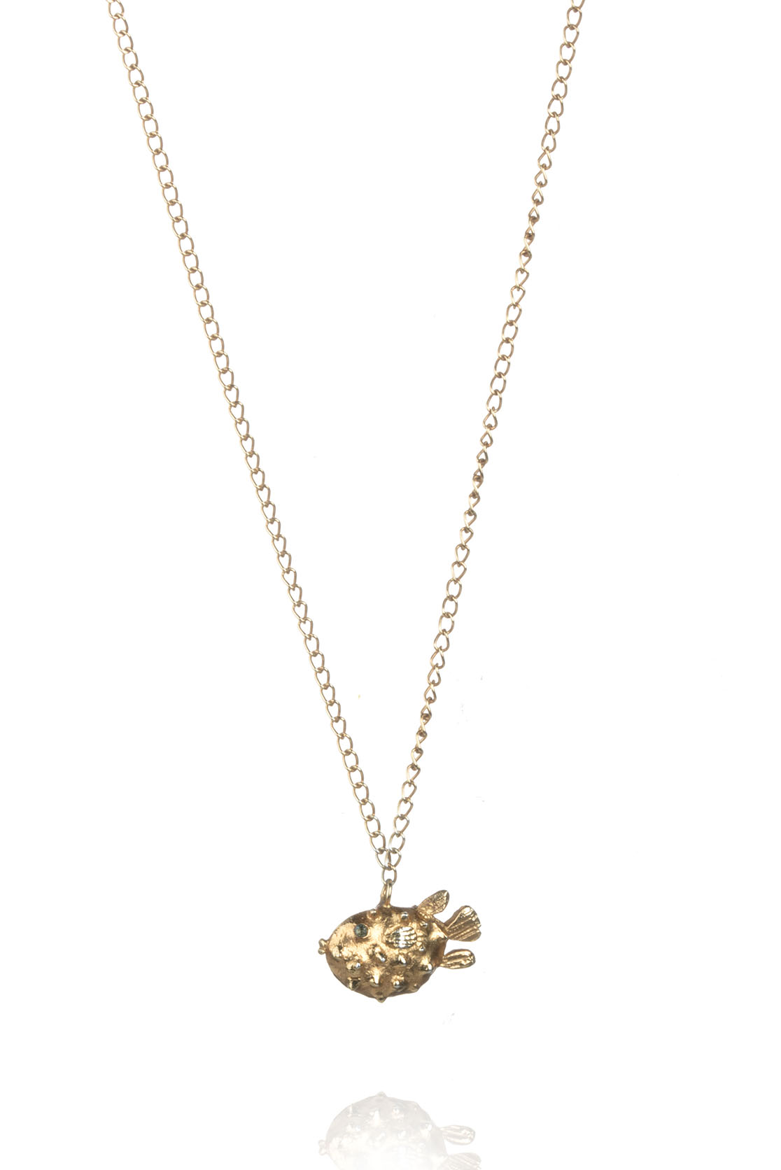 Fugu Halskette gold