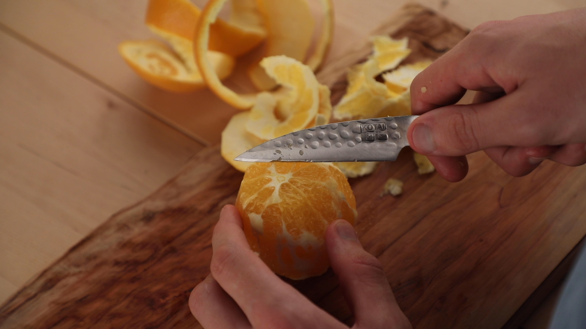 KOTAI Gemüsemesser (Obstmesser) - 9 cm Klinge handgehämmert