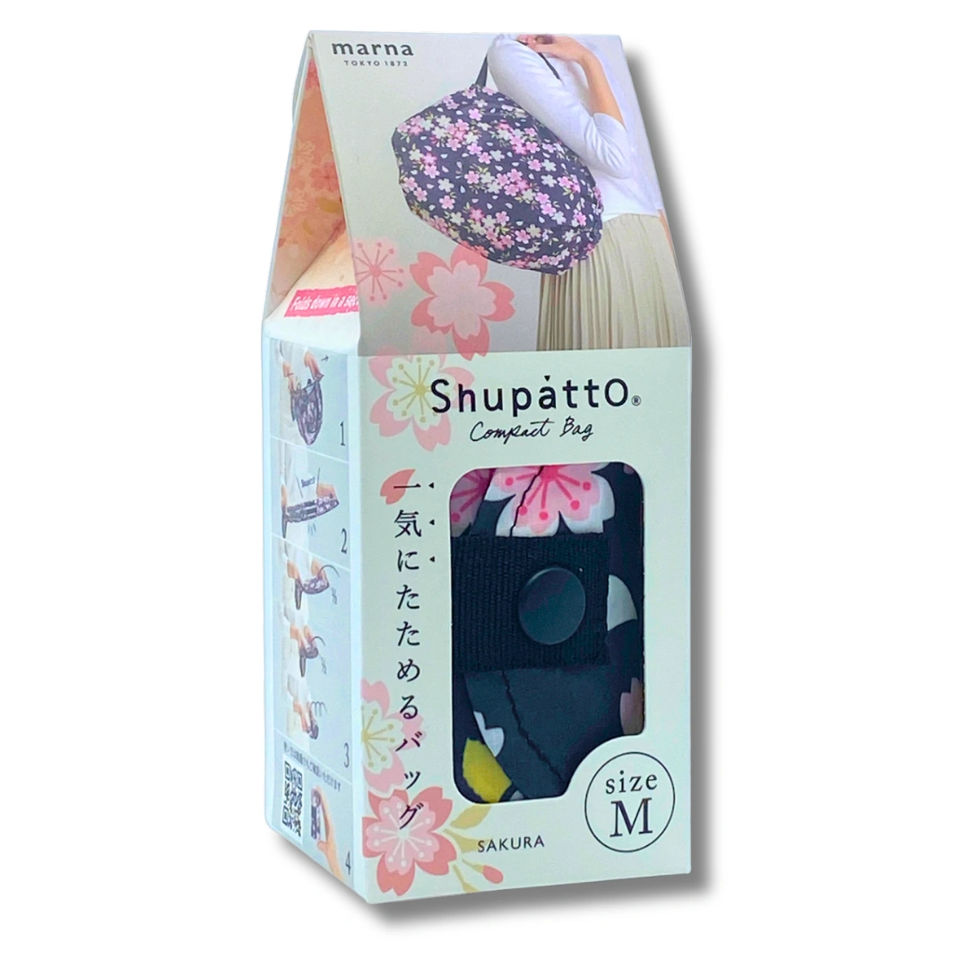 Shupatto faltbare Einkaufstasche Sakura M