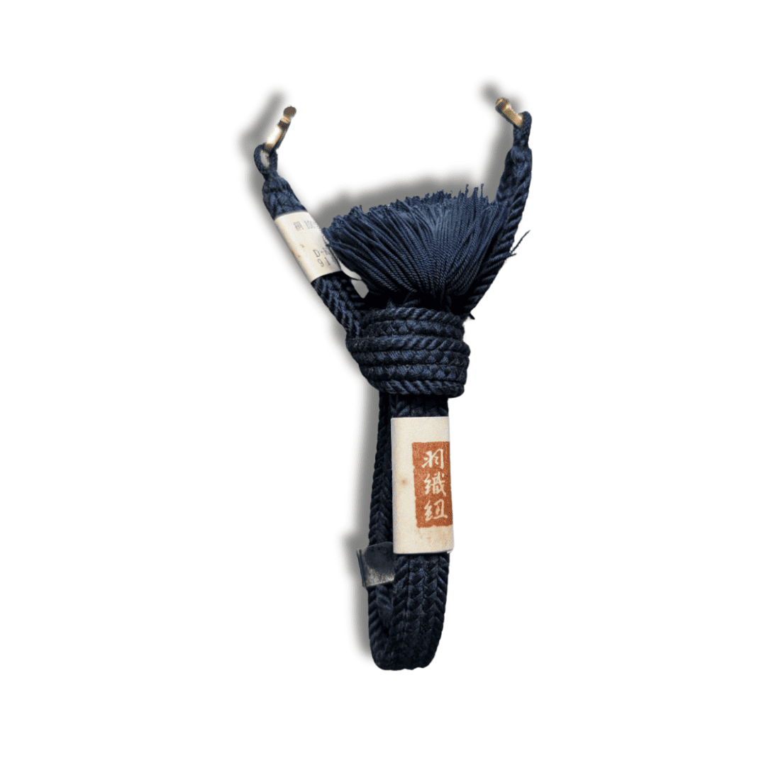 Haori Himo für Herren Blau ungetragen