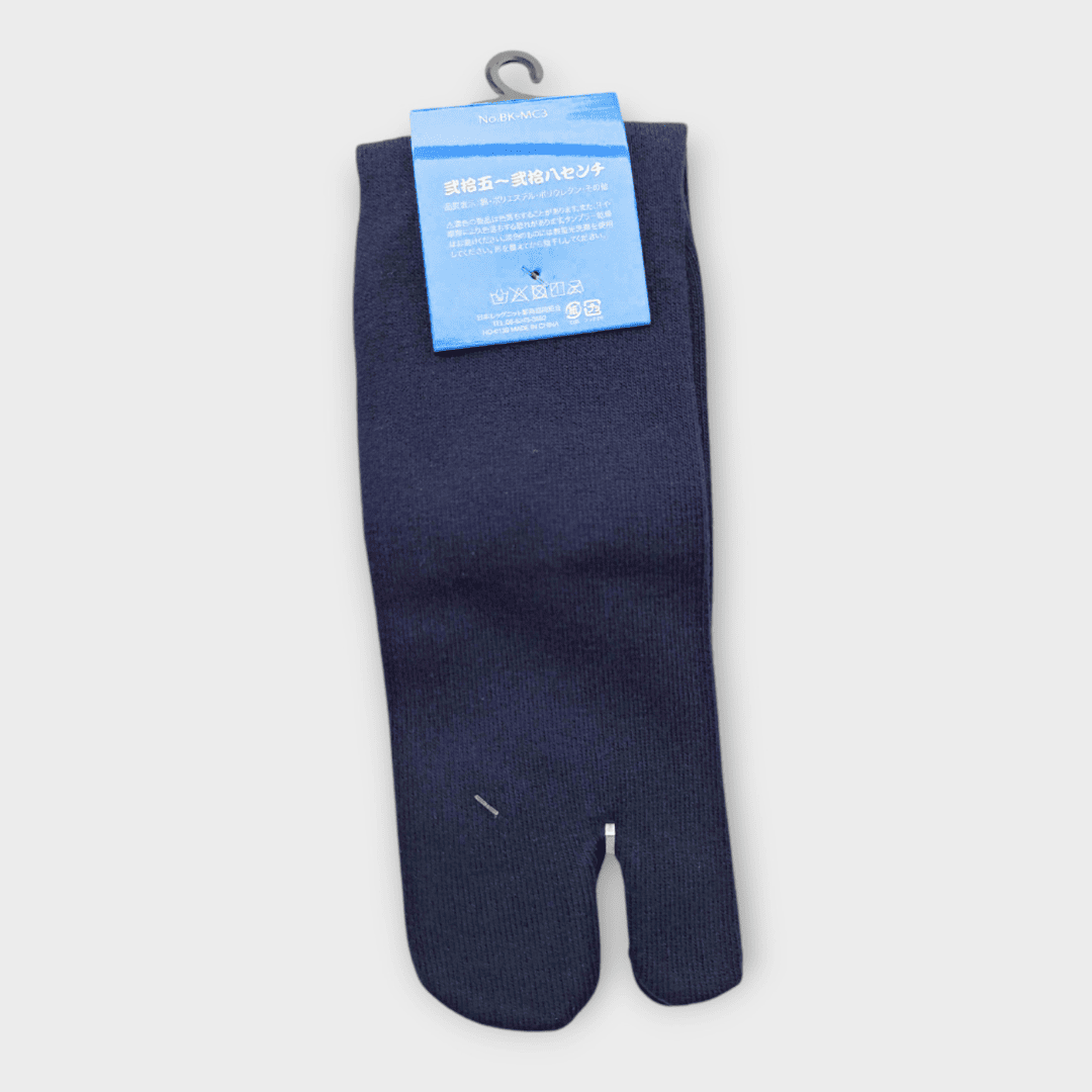 japanische Tabi Socken lang Zehensocken blau 36-46