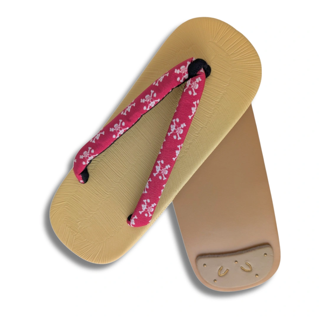 One Piece Zōri Sandalen rot