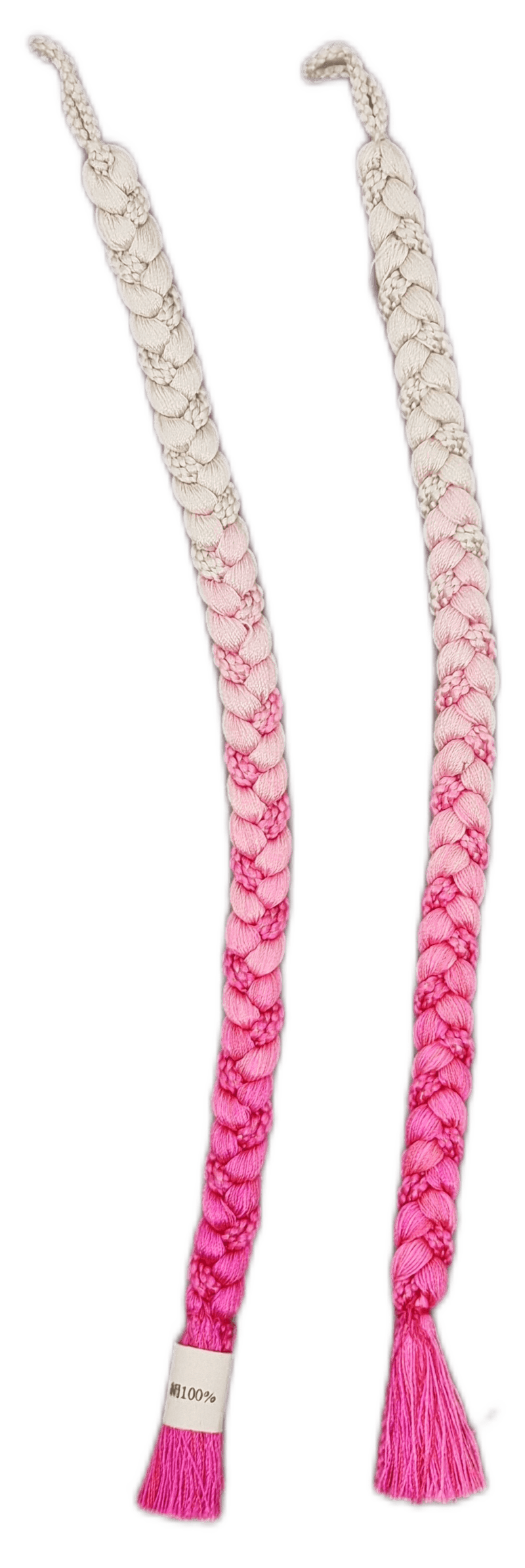 Haori Himo oben Pink und unten Weiß