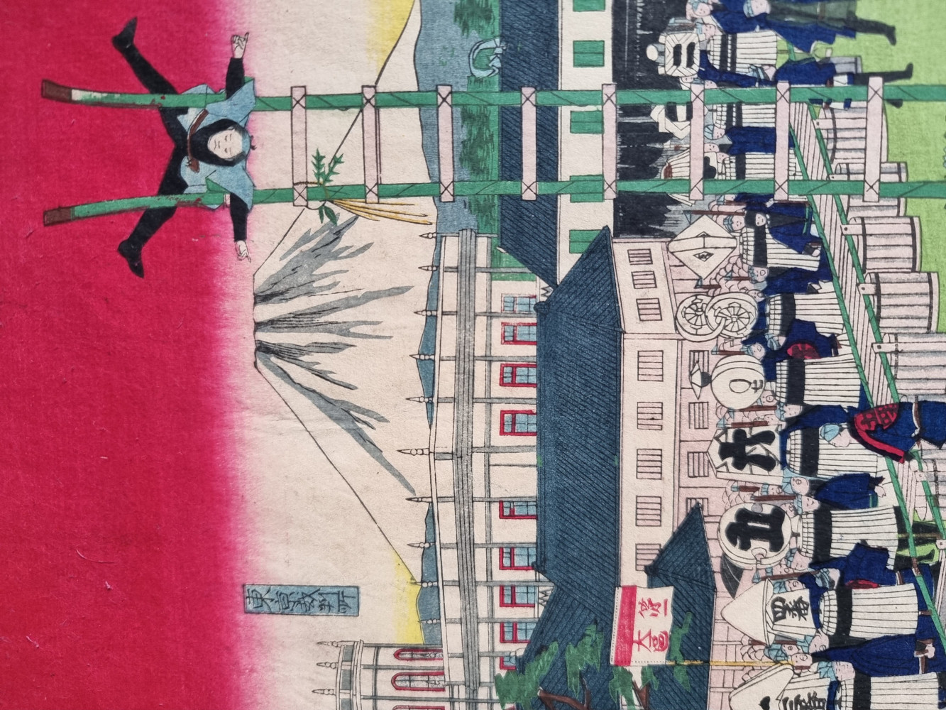 Ukiyo e Utagawa Hiroshige III Hikeshi - Feuerwehrleute