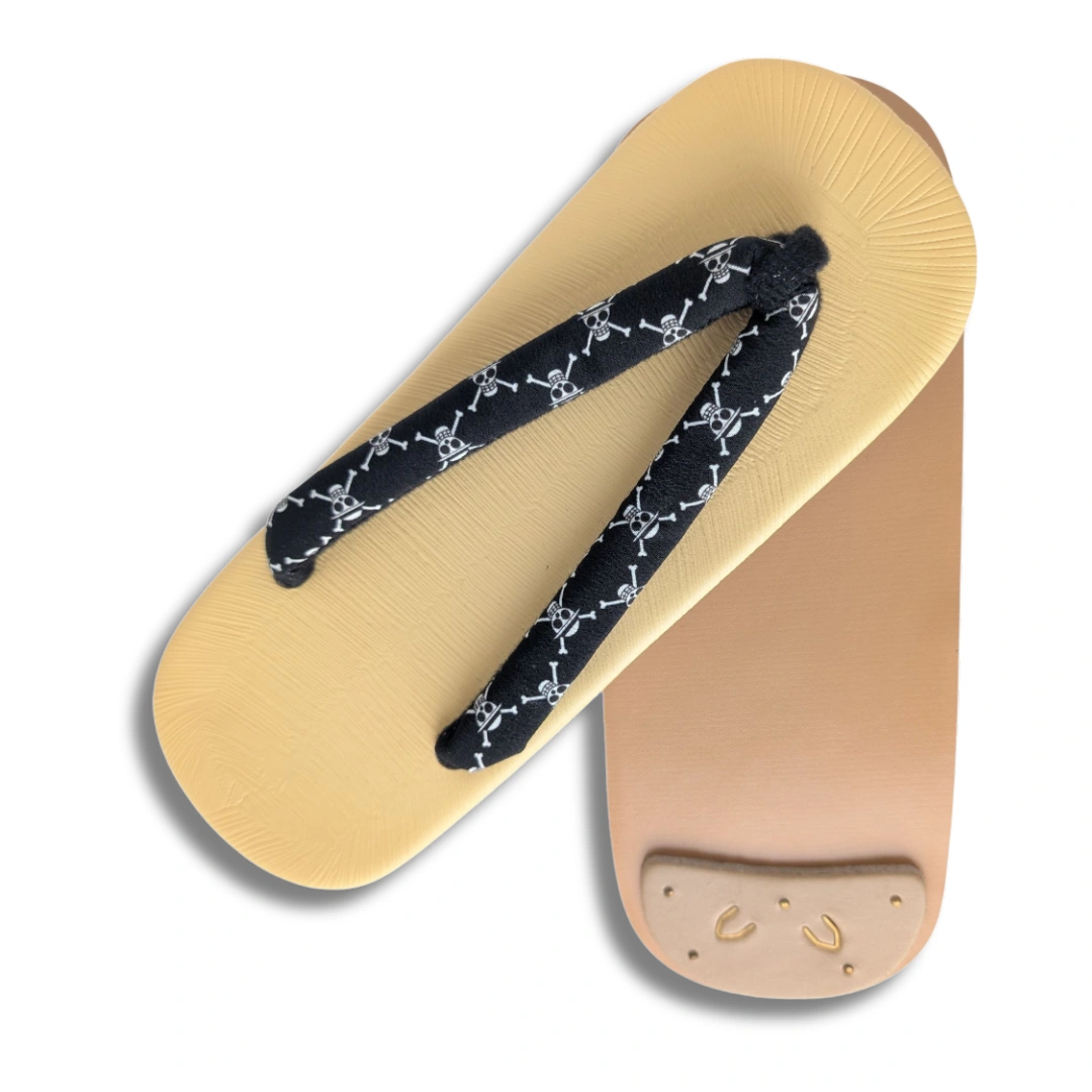 One Piece Zōri Sandalen schwarz