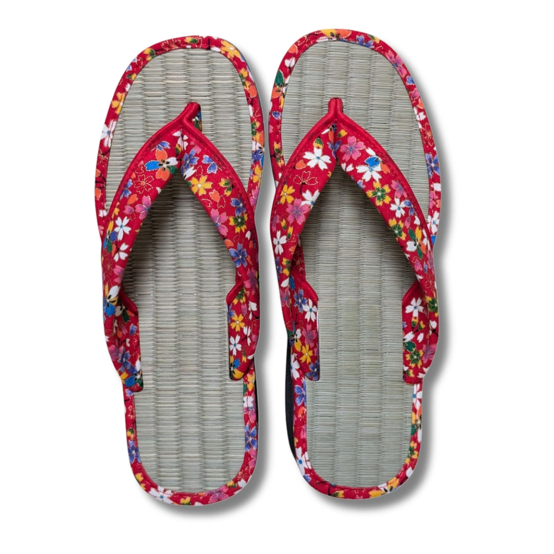 Damen Zori Flip Flops Rot 36 und 37