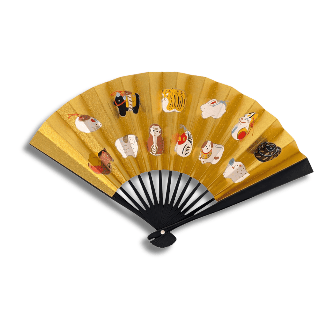 Vintage japanischer Teezeremonie Handfächer