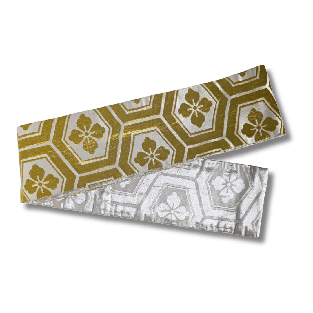 Vintage Mai-Obi / Tanz-Obi Blumenmuster