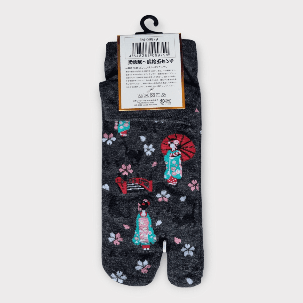 Tabi Socken Zehensocken Geisha Katze