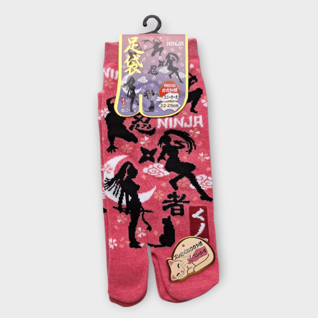 Kurze Tabi Socken Zehensocken Ninja-Girl 36-39