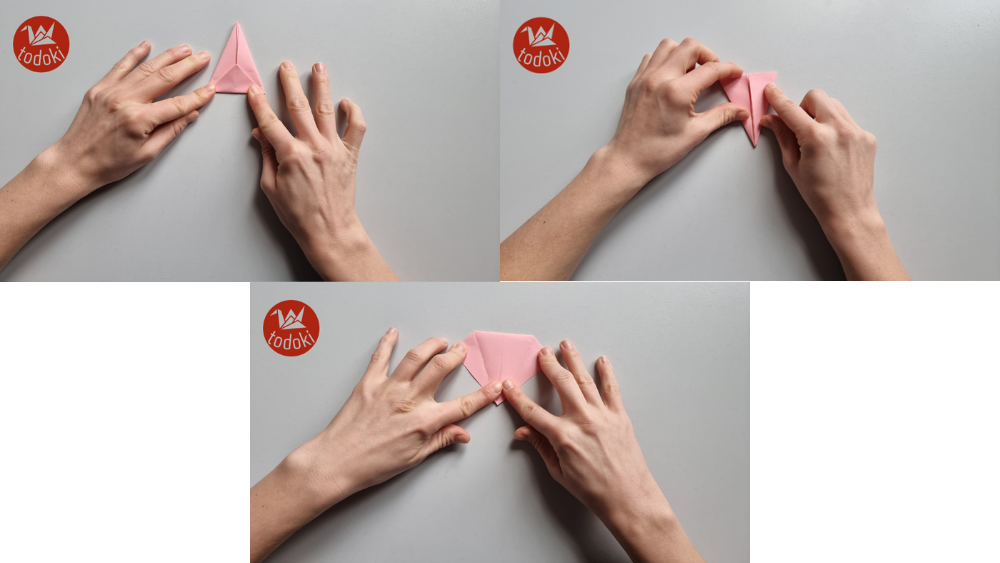 Origami Kranich falten Schritt 6