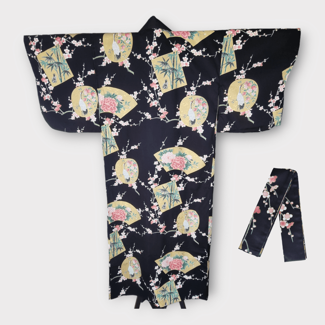 Damen Yukata Kranich Ume