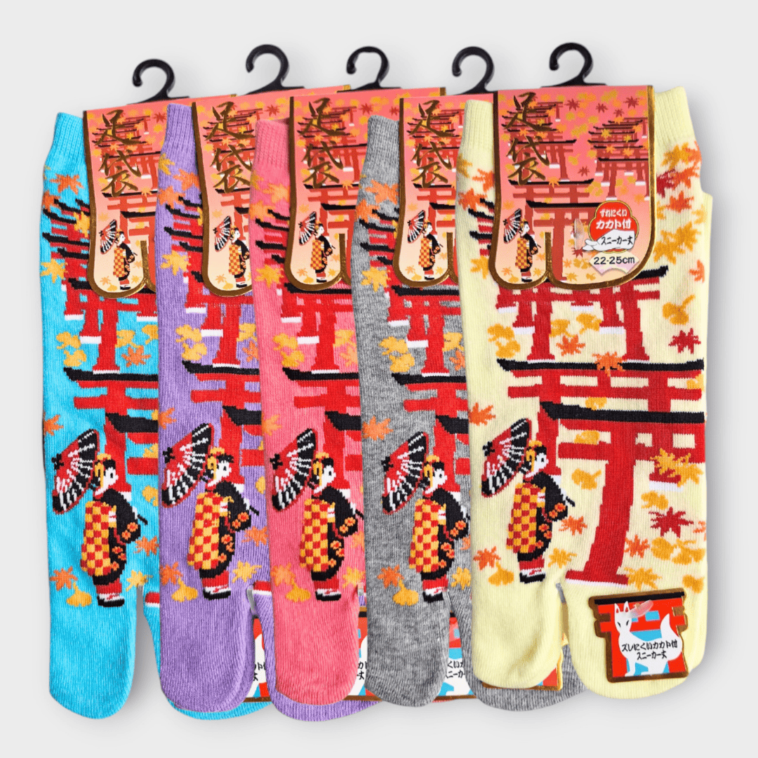 Kurze Tabi Socken Zehensocken Fushimi Inari-Taisha 36-39