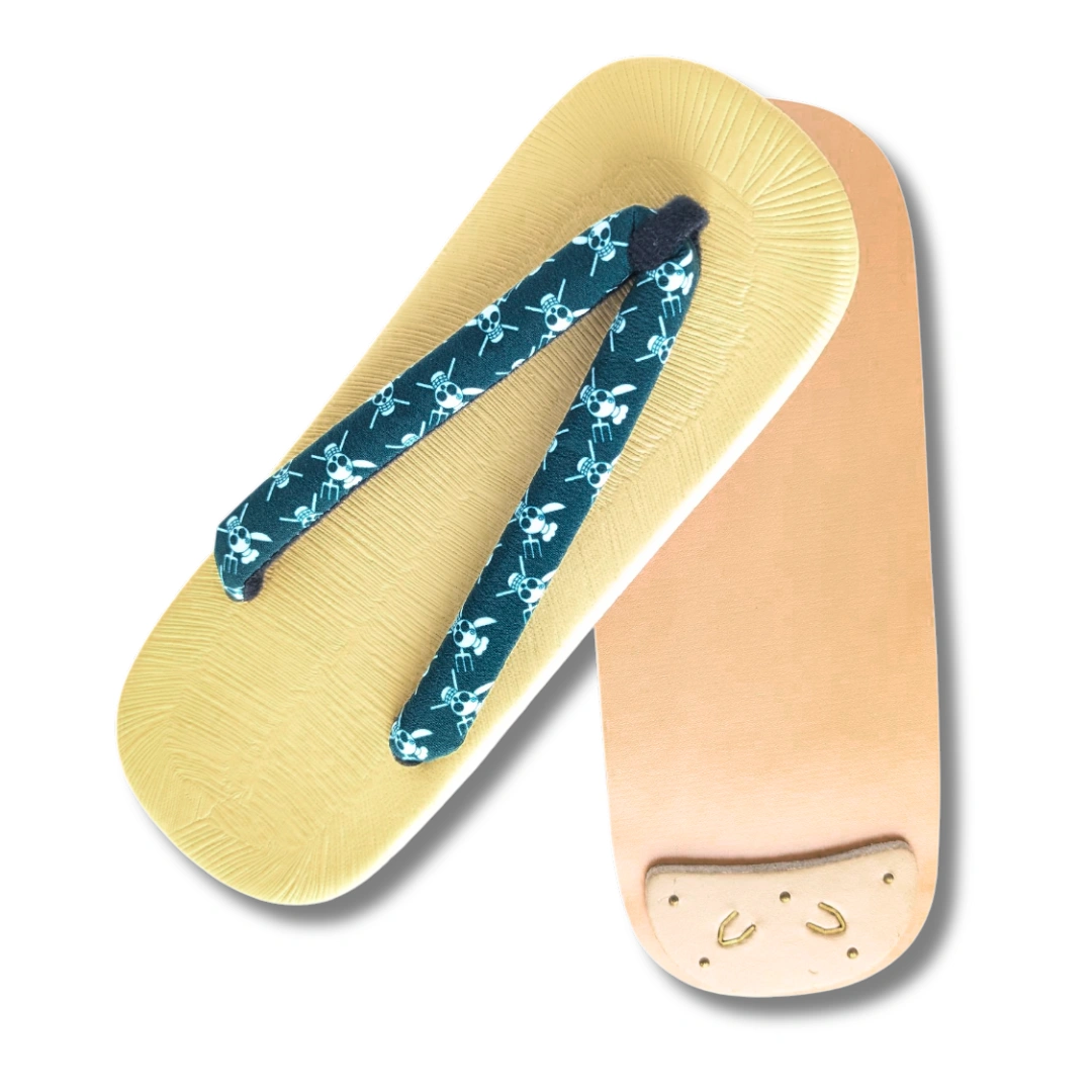 One Piece Zōri Sandalen grün