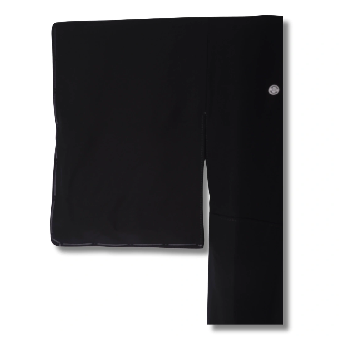 Vintage Kurotomesode Kimono Schwarz mit großem Motiv mit Kranichen
