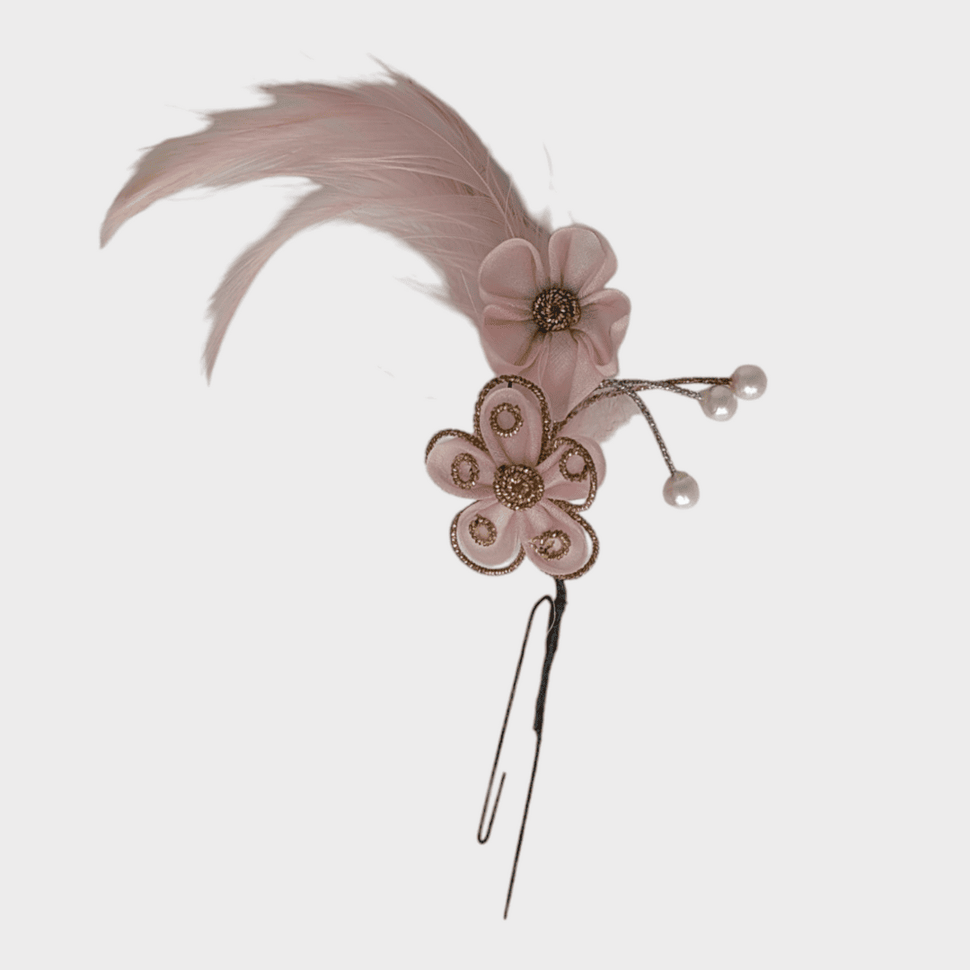 Vintage Kanzashi Haarnadel Rosa