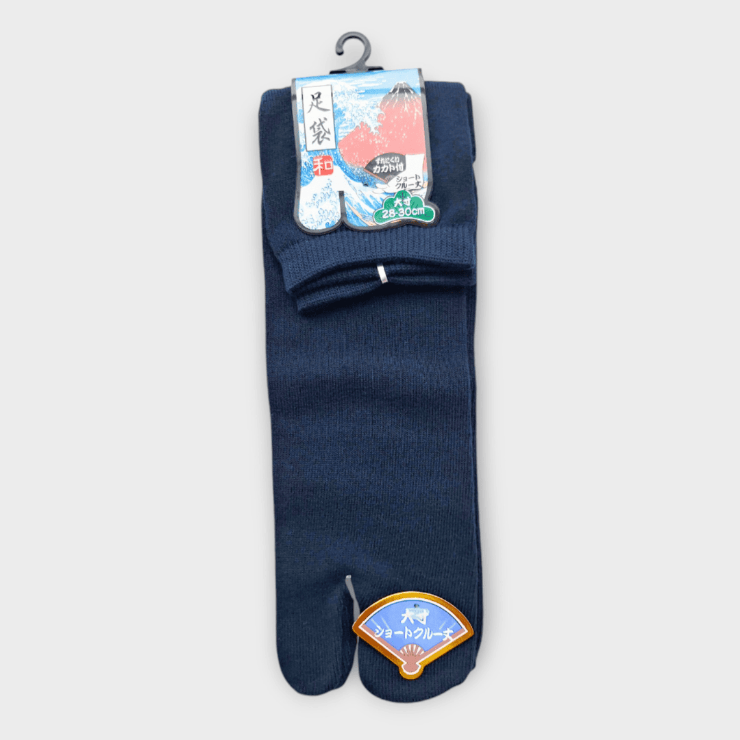 japanische Tabi Socken lang Zehensocken blau 36-46