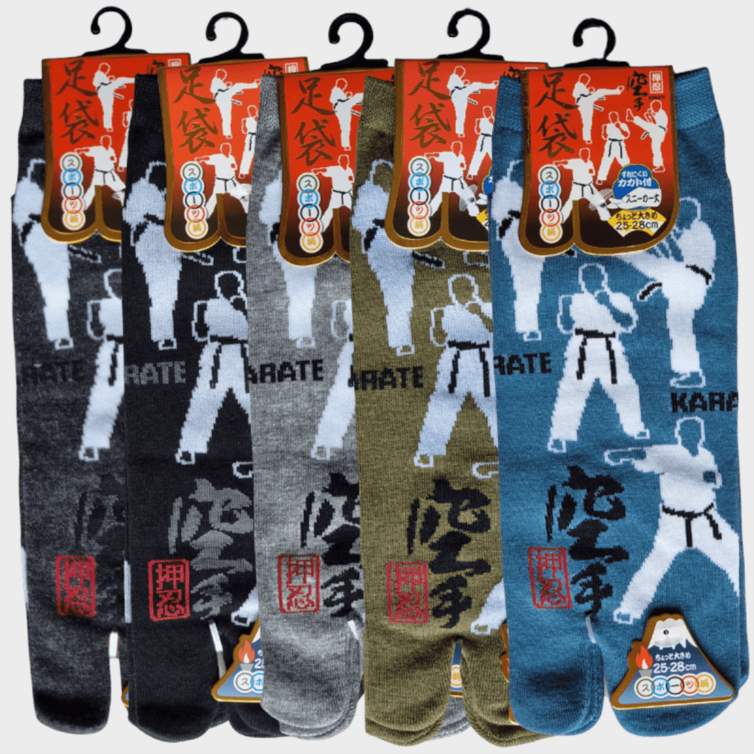 Tabi Socken Zehensocken Karate grün