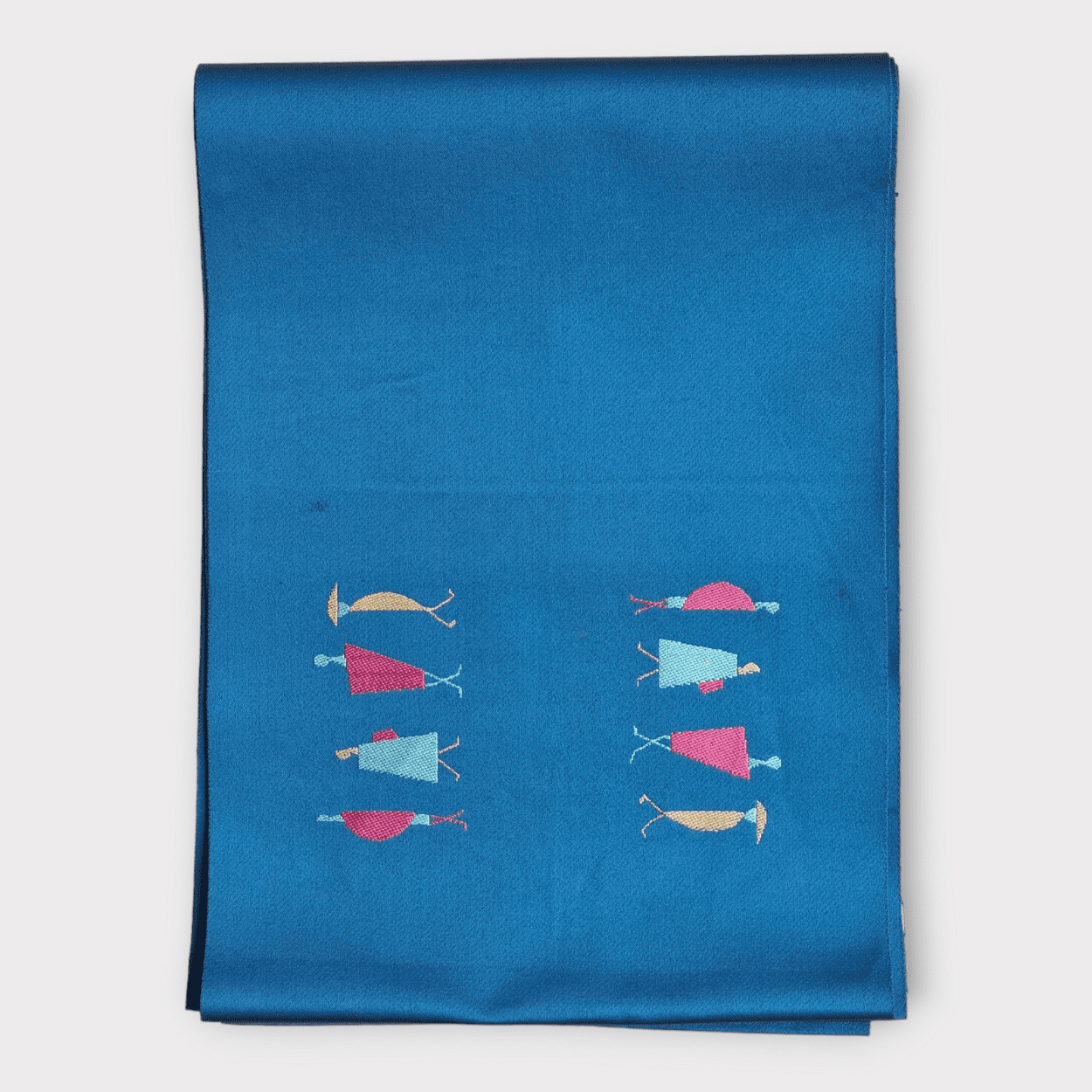Vintage Kyobukuro Obi Petrol-Blau