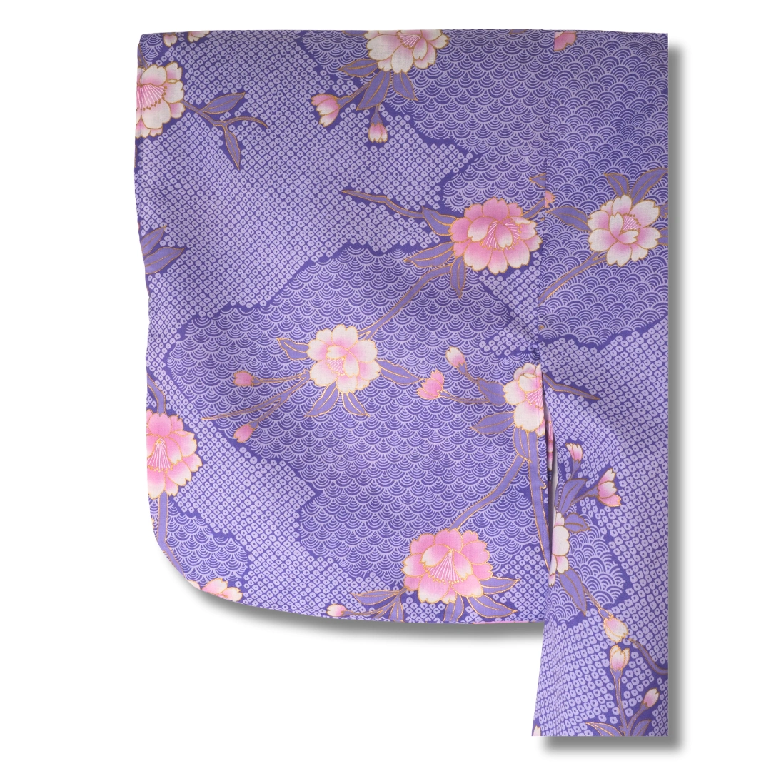 Damen Yukata – Lila mit Blumen Damen Yukata – Lila mit Blumen