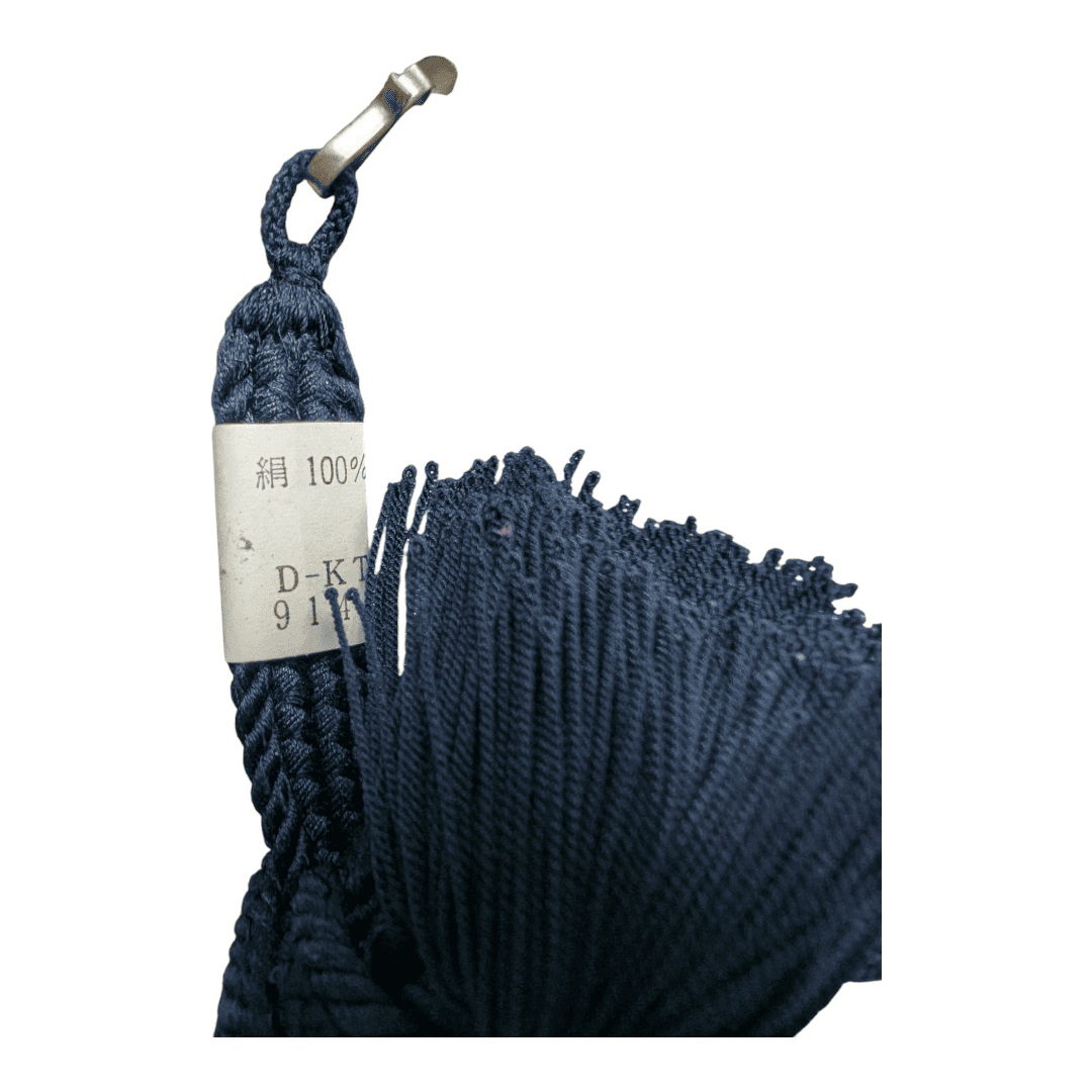 Haori Himo für Herren Blau ungetragen