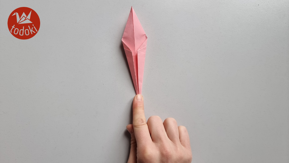 Origami Kranich falten Schritt 11