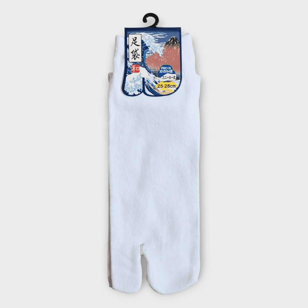 japanische Tabi Socken kurz Zehensocken weiß