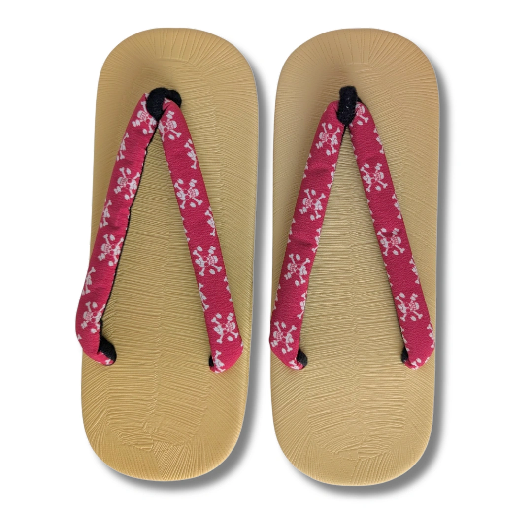 One Piece Zōri Sandalen rot